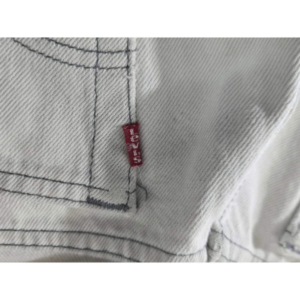 Vintage Levi's 501 0657 31x36 Faded Grey‎ Jeans 80s Made in USA Fit 30 x 36